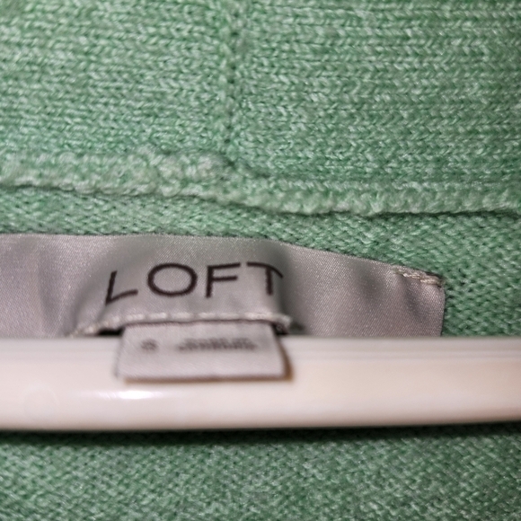 LOFT Mint Green Button-Up Cardigan - Picture 3 of 3